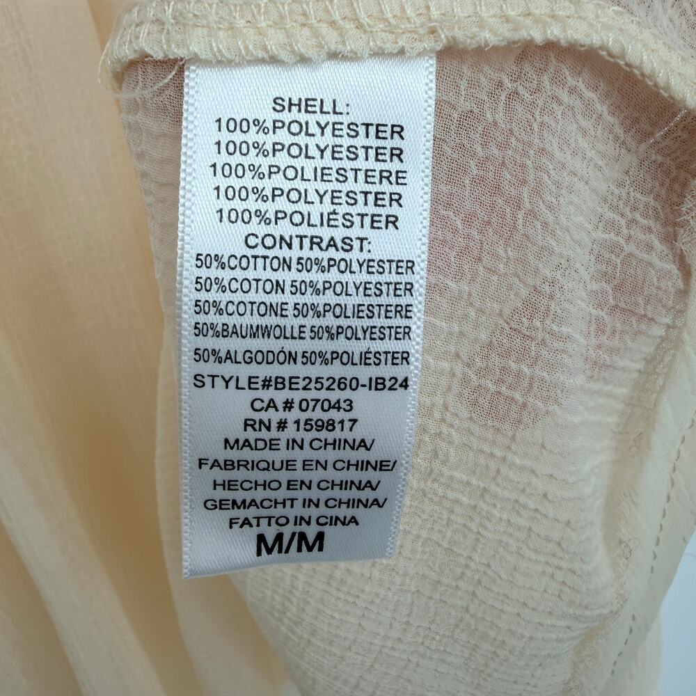 Altar’d State Cream Sheer Rosemary Lace Ethereal Tunic Top Womens Medium - Picture 10 of 13